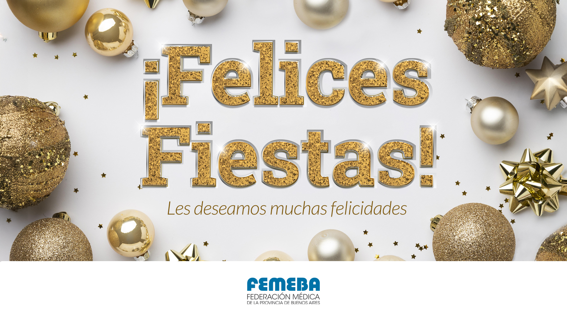 Les deseamos feliz navidad y próspero año nuevo